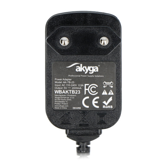 Блок живлення Akyga AK-TB-23 microUSB 5V/2A