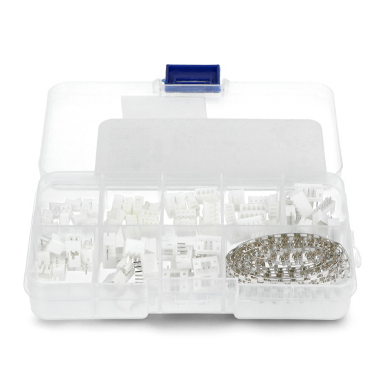 Набір роз'ємів justPi JST PH2.00 2/3/4/5 контактів (тато+мато) та контактів-мам для корпусу розетки - 230 шт.