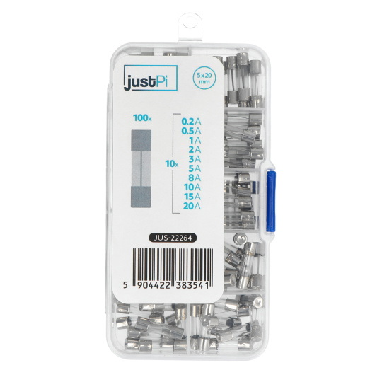Набір запобіжників WTA 5x20 мм - 0,2A-20A - 100 шт. - justPi