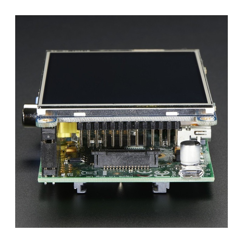 PiTFT złożony - wyświetlacz dotykowy pojemnościowy 3,5" 480x320 dla Raspberry Pi