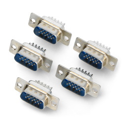 Wtyk D-SUB DE-15F na...