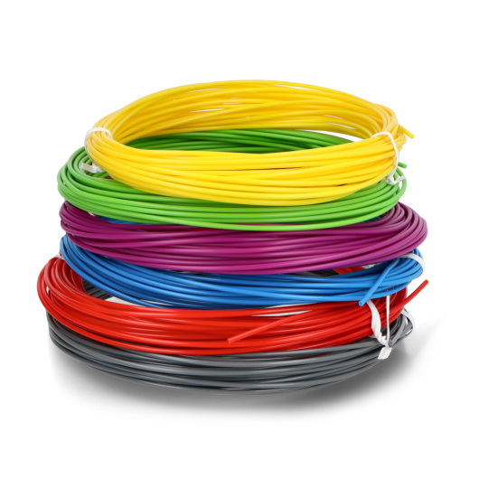 Набір філаментів Rosa3D PLA 1,75 мм - Основні кольори - 12x10 м