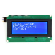 Wyświetlacz LCD 4x20 znaków niebieski + konwerter