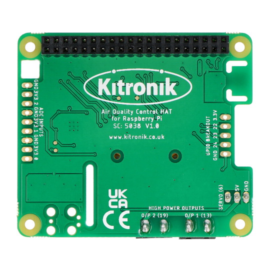 Контроль якості повітря - накладання Raspberry Pi - Kitronik 5038