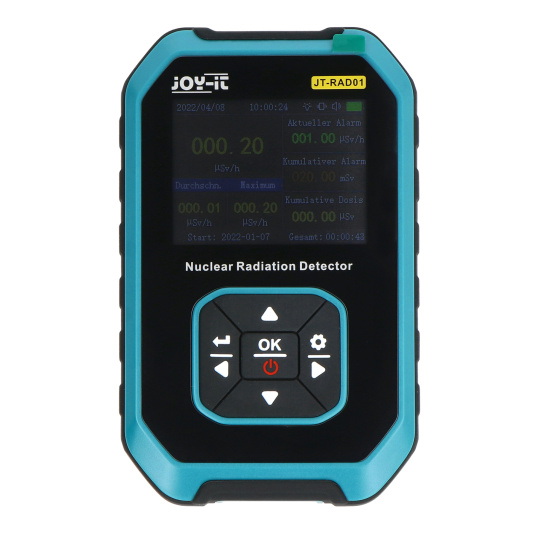 Лічильник Гейгера - вимірювач бета-, гамма-, рентгенівського випромінювання - Joy-it JT-RAD01
