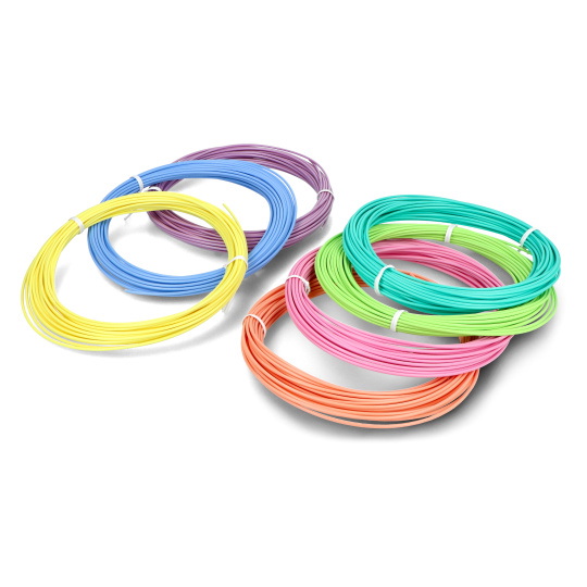 Набір пастельних філаментів Rosa3D PLA 1,75 мм - 7x10 м