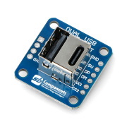 Moduł z gniazdami USB A, USB C - SB Components 25756