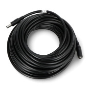 Przedłużacz DC 5,5/2,1mm - męsko-żeński - 10m - czarny - Goobay 71400