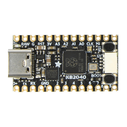 Драйвер Adafruit KB2040 Kee Boar - плата з мікроконтролером RP2040 - Adafruit 5302