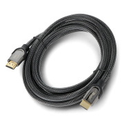 Przewód HDMI ekranowany CU 48Gb/s - 3m - czarny - Akyga AK-HD-30S
