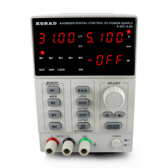 Лабораторний блок живлення Korad KA3005DS 0-30V 5A