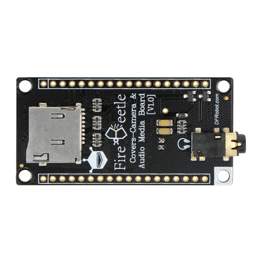 Плата Camera&Audio Media - обкладинки FireBeetle - аудіомодуль в комплекті з камерою OV7725 - для ESP32 - DFRobot DFR0498