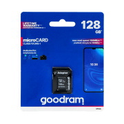 Karta pamięci Goodram M1AA microSD 128GB 100MB/s UHS-I klasa 10 z adapterem