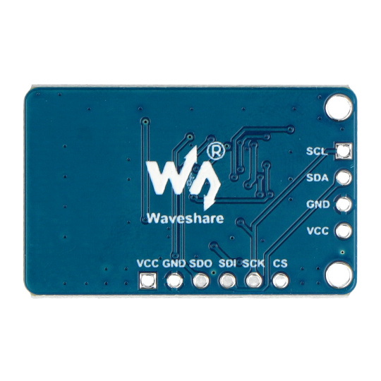 Датчик тиску, висоти та температури - барометр - 300-1250 гПа - BMP390 - I2C/SPI - Waveshare 24658