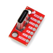 Moduł z gniazdem USB typu C - złącze pionowe - SparkFun BOB-23055