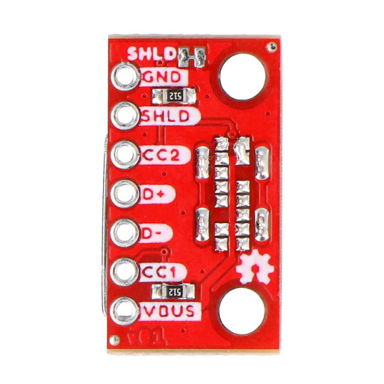 Модуль роз'єму USB Type-C - вертикальний роз'єм - SparkFun BOB-23055