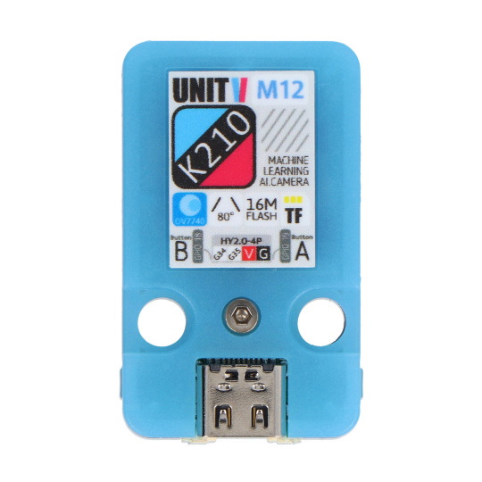 UnitV K210 AI M12 - Модуль розпізнавання на основі штучного інтелекту з камерою OV7740 - M5Stack U078-V-M12