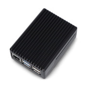 Obudowa do Raspberry Pi 5 - z wycięciami - aluminiowa - czarna