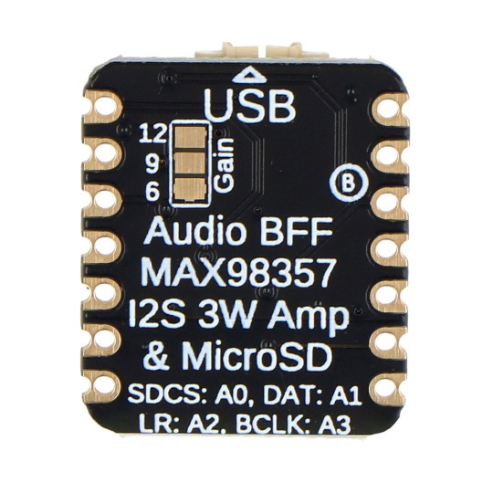 Додатковий аудіо BFF - 3-ватний модуль аудіопідсилювача I2S - для QT Py та Xiao - Adafruit 5769