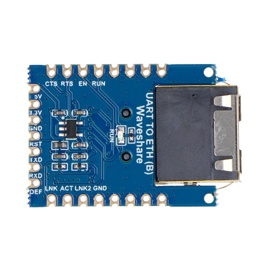 UART до ETH (B) - конвертер UART TTL в Ethernet - SMD/THT - Waveshare 24276