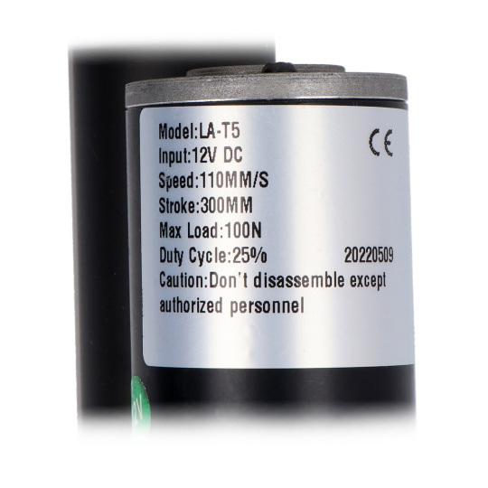 Електричний привід LA-T5 100N 110м/с 12V - подовження 30см