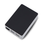 Obudowa do Raspberry Pi 5 - aluminiowa - srebrno-czarna - Flirc