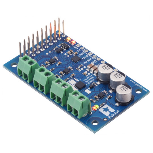 M3H550 - триканальний контролер двигуна постійного струму 22 В/1,7 А - плата шилдингу Raspberry Pi - зібраний - Pololu 5071