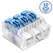 Szybkozłączka z dźwignią SCL3 B10 - 3 tory 4mm 32A/450V - Idealna Szybkozłączka - 10szt.