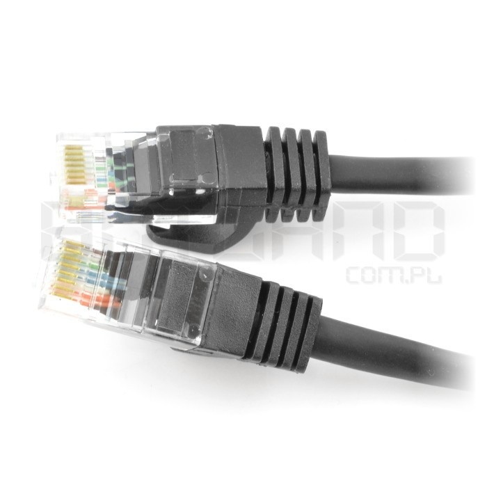 Przewód sieciowy Ethernet Patchcord UTP 5e 0,5 m - żółty