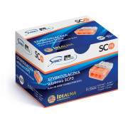 Szybkozłączka wtykowa SCP3 - 3 tory 4mm 32A/450V - Idealna Szybkozłączka - 100szt.