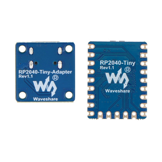 RP2040-Tiny — плата с микроконтроллером RP2040 — внешний USB-модуль — Waveshare 24665