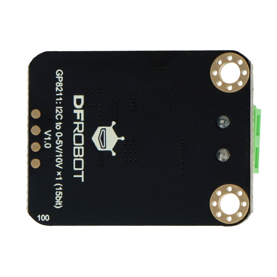 Gravity - 1-канальний цифро-аналоговий перетворювач GP8211 0-5V/10V - I2C ЦАП - DFR1071