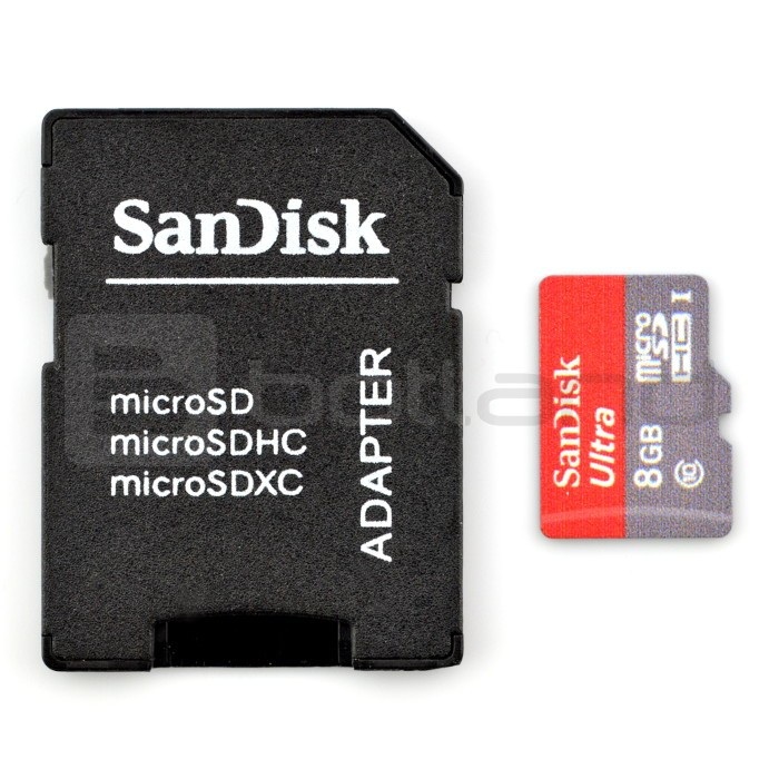 Karta pamięci SanDisk micro SD / SDHC 8GB UHS 1 klasa 10 z adapterem