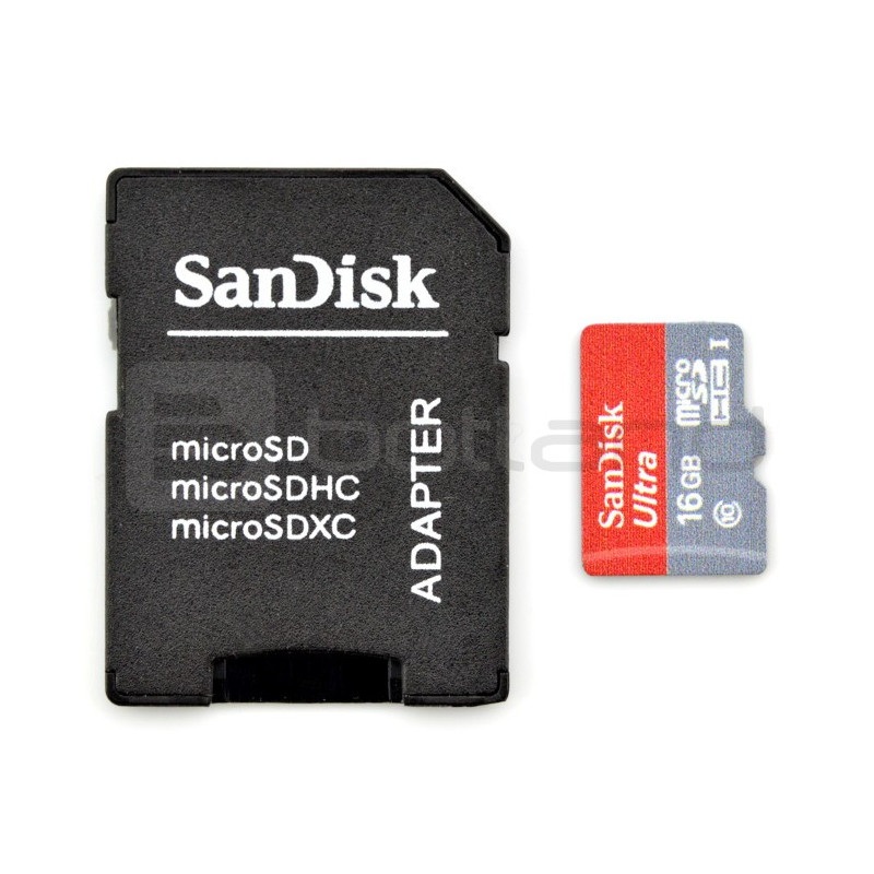 Karta pamięci SanDisk micro SD / SDHC 16GB UHS 1 klasa 10 z adapterem