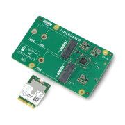 Pinebaords HatDrive! AI - adapter NVMe 2230,2242 z Coral Edge TPU do Raspberry Pi 5