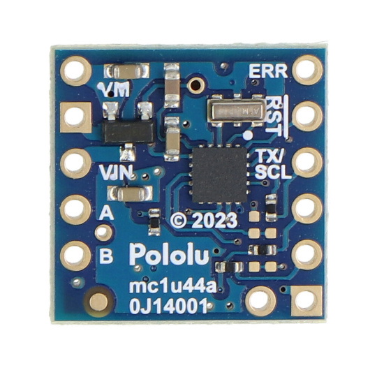 M1U550 - одноканальний контролер двигуна постійного струму 22 В/1,8 А - інтерфейс UART - Pololu 5077