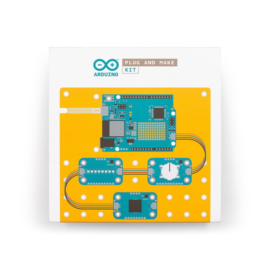 Комплект для підключення Arduino Plug and Make - комплект Arduino Uno R4 WiFi та 7 модулів Qwiic - AKX00069