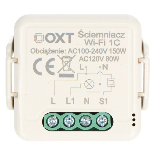 Tuya - одноканальний міні WiFi контролер освітлення - додаток для Android/iOS - OXT SWT24