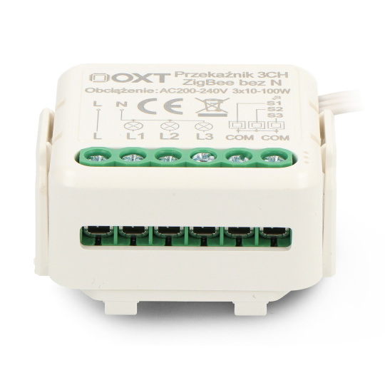 Tuya - 3-канальне міні-реле без N - ZigBee - додаток для Android/iOS - OXT SWTZ33