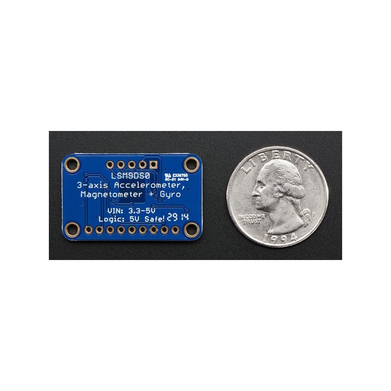 LSM9DS0 - akcelerometr, żyroskop i magnetometr IMU 9DoF I2C/SPI - moduł Adafruit
