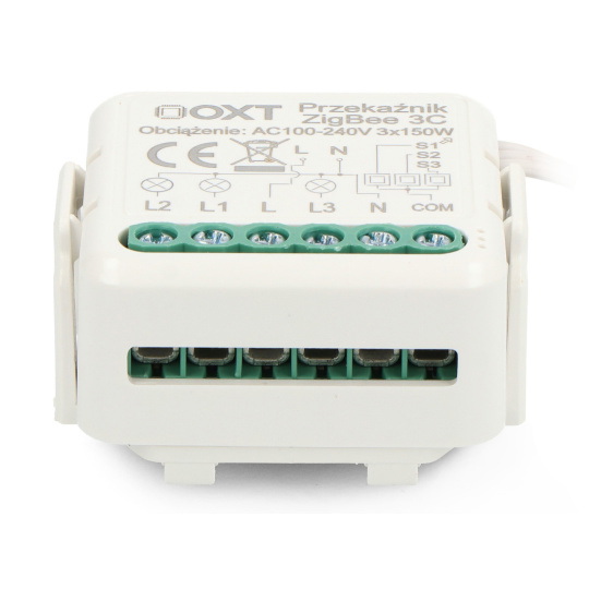 Tuya - 3-канальне міні-реле - ZigBee - додаток для Android/iOS - OXT T263