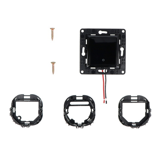 Shelly Wall Switch 1 - розумний настінний вимикач - 1 кнопка - чорний