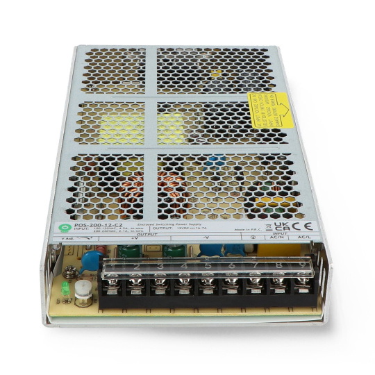 Блок живлення для монтажу світлодіодних стрічок та стрічок 12V / 16.7A / 200W