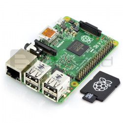 Raspberry Pi 2 model B 1GB RAM z kartą pamięci + system