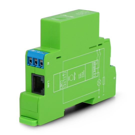 Shelly Pro Dimmer 1PM - 1-канальний WiFi контролер освітлення для DIN-рейки
