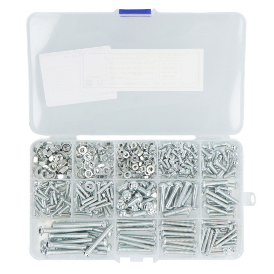 Набір гвинтів та гайок M3/M4/M5 - 500 шт.