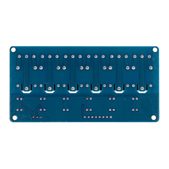 6-канальний релейний модуль з оптоізоляцією - контакти 10A/250VAC - котушка 5V
