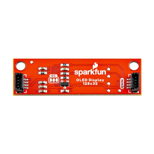 OLED-дисплей синього кольору 0,91 дюйма 128x32 пікселів I2C - Qwiic - SparkFun LCD-24606