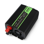 Przetwornica DC/AC step-up Green Cell 12VDC/230VAC 300W/600W - z modyfikowana sinusoidą - samochodowa