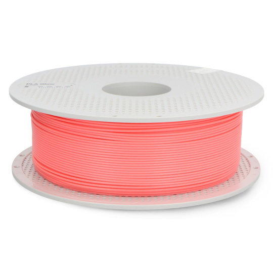 Філамент Bambu Lab PLA Glow 1.75 мм 1 кг - у комплекті з багаторазовою котушкою - Glow Pink